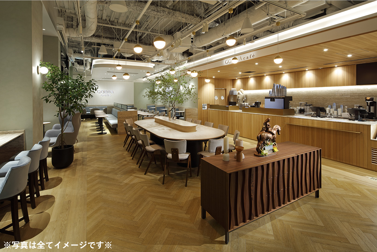 ゴディバカフェの店内画像