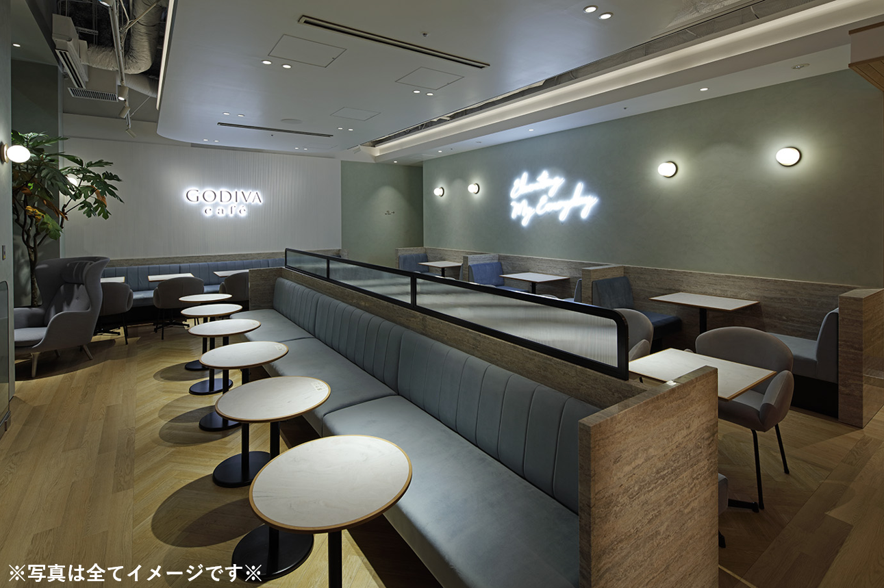 ゴディバカフェの店内画像