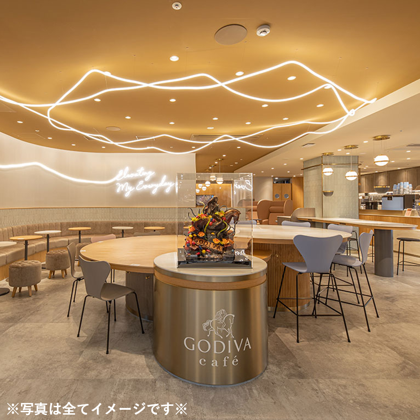 ゴディバカフェの店内画像