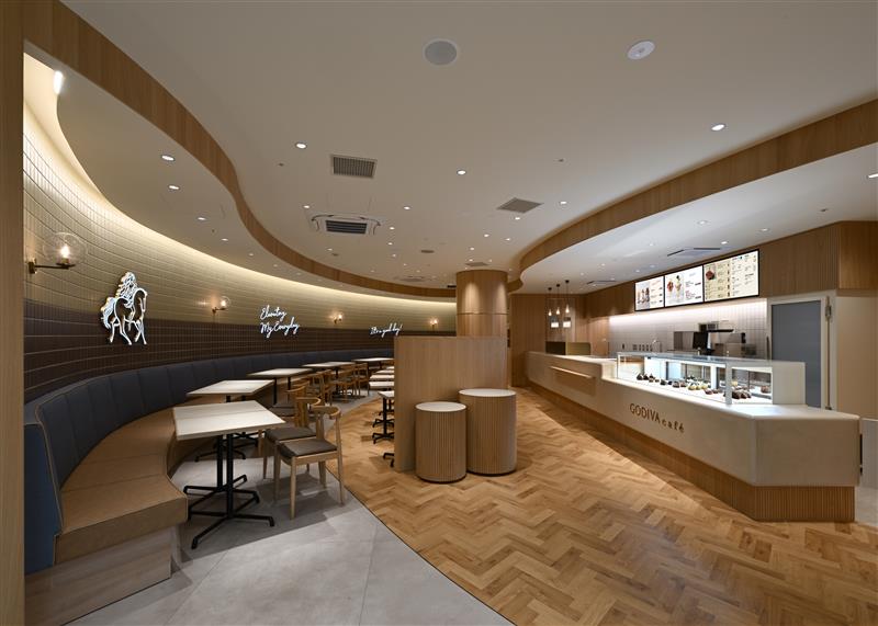 ゴディバカフェの店内画像